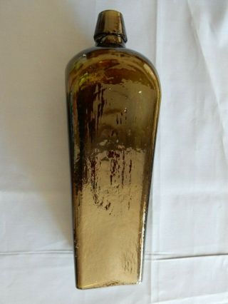 Antique Gin Bottle.  Dark Olive Amber.  $15.