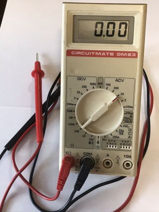 Vintage Beckman Circuitmate Dm23 Digital Multimeter