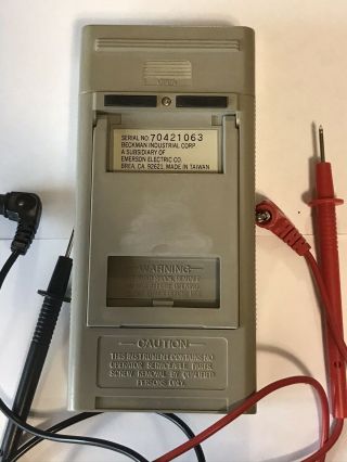 Vintage BECKMAN Circuitmate DM23 Digital Multimeter 2