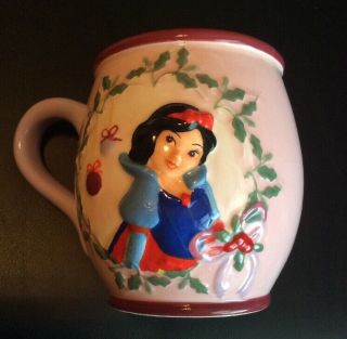 Disney Vtg Snow White Mug " Rare " Cup The Seven Dwarfs