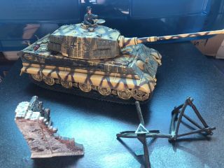 Rare Forces Of Valor Unimax 1:32 German King Tiger Tank 1945 - 80201
