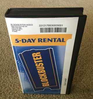 Vhs Blockbuster Clamshell Due East Rare 2001 Htf Collectors Must Have