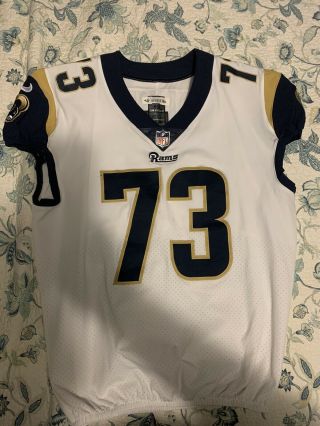 Los Angeles Rams Authentic Game Worn Jersey 73 Walker Rare Nfl Football
