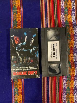 Maniac Cop 2 Vhs - Rare Horror Cult Classic Vintage Htf Oop (check)