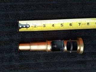 Antique Brass French ?1800’s Student Microscope