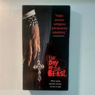 The Day Of The Beast Vhs Vcr Video Tape B Movie Alex Angulo Horror Rare
