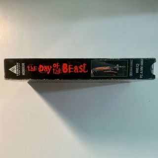 The Day Of The Beast VHS VCR Video Tape B Movie Alex Angulo Horror RARE 2