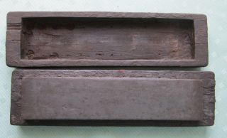 Vintage/antique Whetstone Sharpening Stone In Wood Box