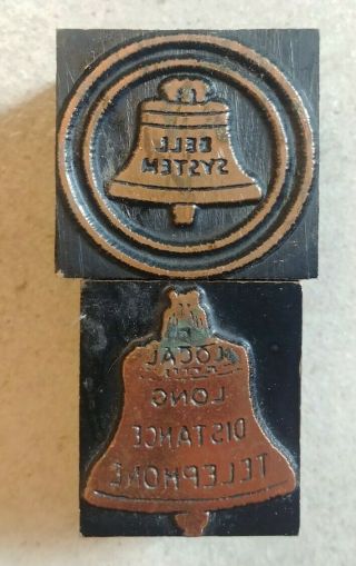 Ma Bell System Long Distance Antique Telephone Letterpress Printing Press Block