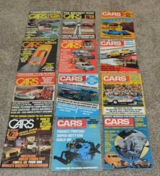 1974 12 Issues Complete Year Hi Performance Custom Cars Magazines Hot Rod Drag