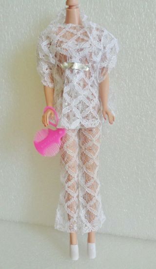 Vintage Barbie Maddie Mod Clone Out Of Sight 1725 Lace Tunic Pants