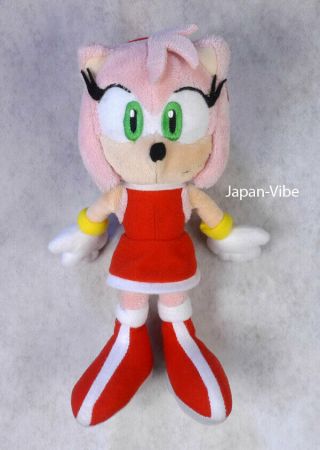 Sonic The Hedgehog - Amy Rose 8 " San - Ei Sanei Japan Plush Rare