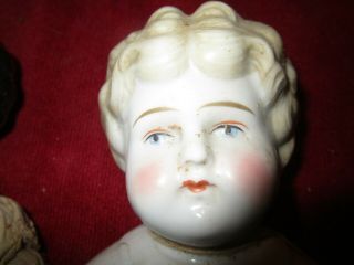 Antique 1905 - 07 Butler Brothers Pet Name Helen China Doll Head Leather Body