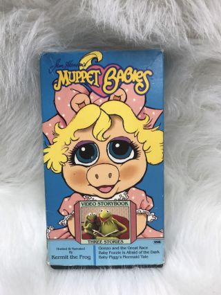 Muppet Babies Video Storybook Vhs - Three Stories - Childrens Rare Jim Henson