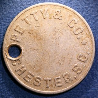 Extremely Rare South Carolina Token - Petty & Co. ,  50¢,  Chester,  S.  C.
