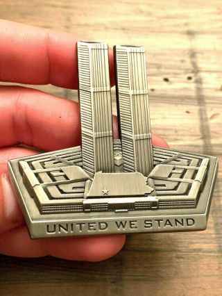 Very Rare Hard To Come By Twin Towers We Shall Never Forget Challenge Coin