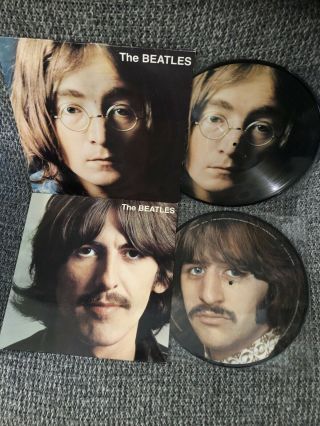 The Beatles Lp Two Picture Disc The Beatles 1968 Emi Records V.  G Rare