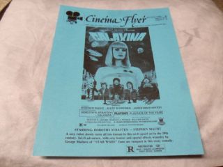Galaxina 1980 Military Base Movie Theater Promo Ad Flyer Rare Dorothy Stratten