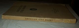 1933 AMERICAN FIRE MARKS - INSURANCE COMPANY OF NORTH AMERICA RARE 1ST EDITION 2