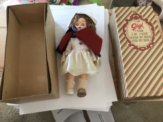 Vintage Gigi Walker Doll Hard Plastic 8 " Nurse A&h