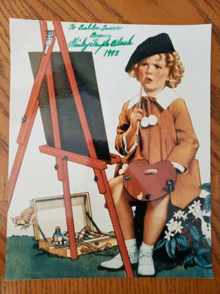 Shirley Temple Black Inscribed Signed Autographed Photo Vintage Rare