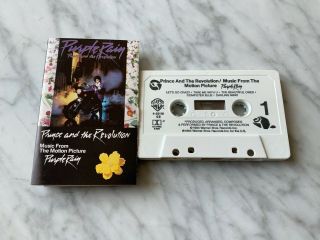 Prince And The Revolution Purple Rain Soundtrack Cassette Tape 1984 Warner Rare