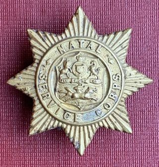 Zulu Rebellion – Natal Service Corps Cap Badge - 1903 To 1913 - Very Rare