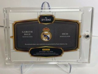Gareth Bale Isco Real Madrid Match - Worn Jersey Patch Card Tottenham Hotspur RARE 2