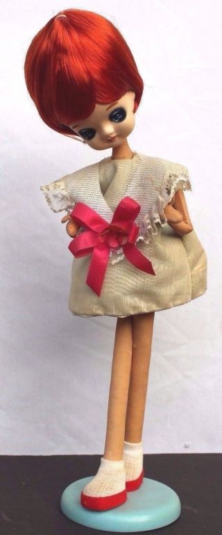 Vintage Mod Big Eye Pose Doll Cloth Boudoir Bradley Japan 60 