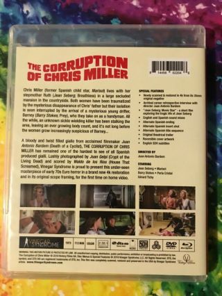 The Corruption Of Chris Miller Vinegar Syndrome LIKE Blu - Ray Rare 2
