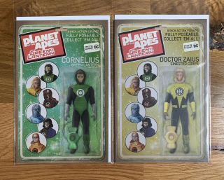 Planet Of The Apes Green Lantern 1 And 2 Action Figure Variant Covers Rare