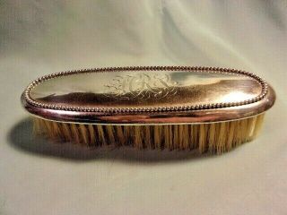 Antique Sterling Silver Clothes Brush,  6 - 5/8 Inches Long,  2 Inches Wide