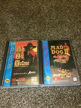 Mad Dog Mccree,  Mad Dog 2 The Lost Gold Sega Cd Rare Complete