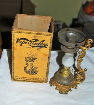 Antique Vapo Cresolene Oil Lamp - Medical Vapor Lamp