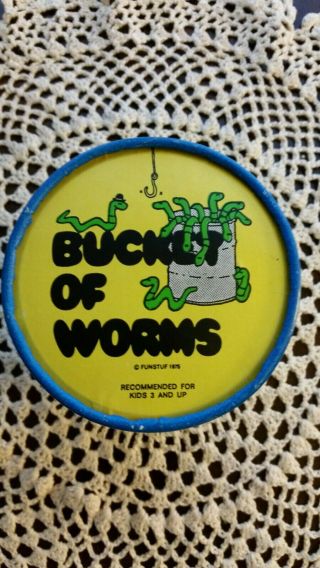 Extremely Rare Vintage 1975 Bucket Of Worms Game From Fun Stuff