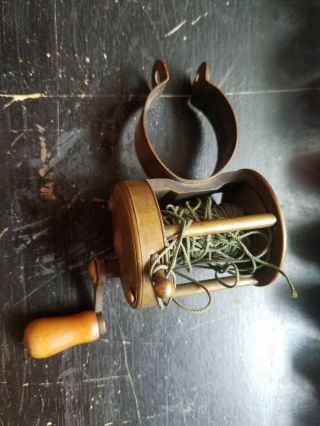 Vintage Brass Fishing Reel Antique