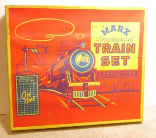 Rare Vintage Marx Mechanical Train Set -