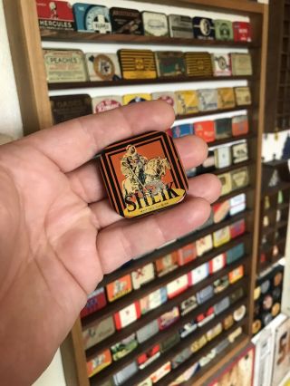 Vintage Sheik Prophylactic Tin Box Rare Condom Antique Collectible 1931 Square