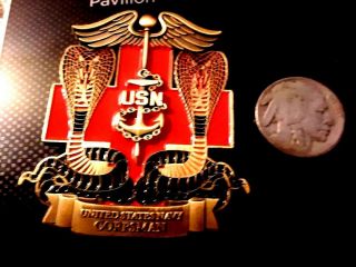 Very Rare 3d U.  S.  Navy Corpsman,  U.  S.  Marine Corps Devil Doc,  Challenge Coin