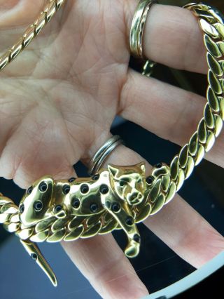 High End Gold Leopard Pendant Necklace - Rare Exciting