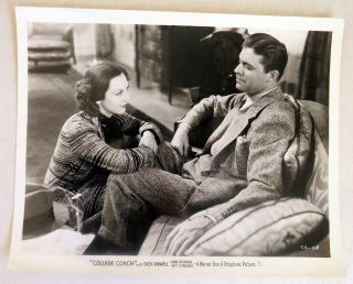 1933 College Coach Movie Still Photo Dick Powell,  Ann Dvorak Rare