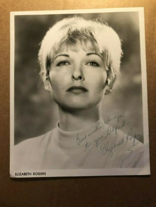 Elizabeth Rogers Rare Very Early Autographed 8/10 Photo Star Trek 