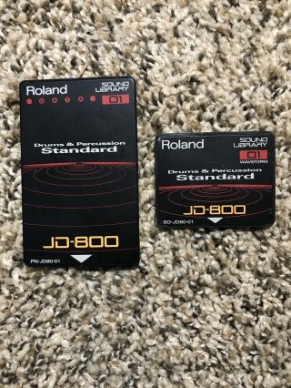 Pn - Jd80 - 01 Drum & Percussion Rom Sound Card For Jd 800 Jd - 990 Rare