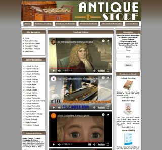 Antique Store - Make Money With Your Own Amazon Store Business Website
