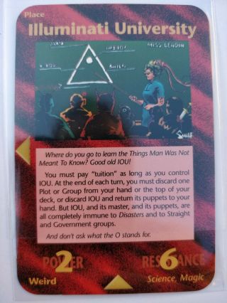Illuminati University Ultra Rare Card Assassins World Order Inwo Game Ur