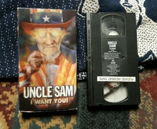 Rare Oop Out Of Print Vhs Movie Uncle Sam Horror Slasher Thriller Cult Killer