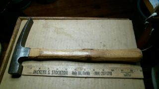 Plumb 24 Oz Brick Hammer Antique Vintage Old Tool Masonry Rock Geologist