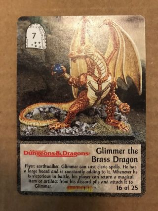 Glimmer The Brass Dragon Spellfire Ultra Rare Draconimicon Dungeons & Dragons