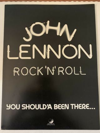 John Lennon Rock N Roll Press Kit Glossy Photos Folder Rare Beatles Promo