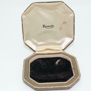 Antique/vintage Leather Jewelry Presentation Box Cufflinks/studs Display